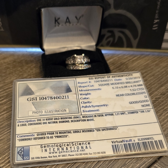 Bridal / Wedding Ring Set - 3 carats - Picture 6 of 9